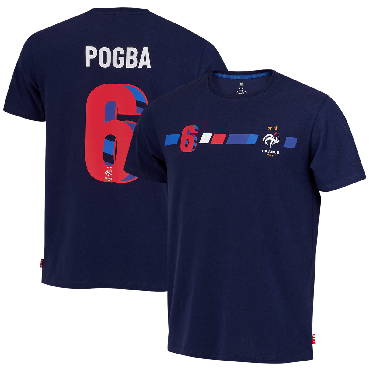France Player T-Shirt POGBA NÂ°6 - Blue - Mens - Kit Captain