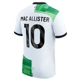 Liverpool Nike Away Stadium Shirt - 2023-24 with Mac Allister 10 printing - Kit Captain