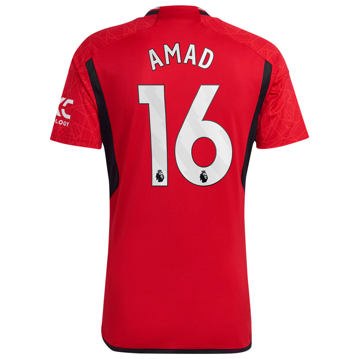 Manchester United EPL adidas Home Shirt 2023-24 with Amad 16 printing - Kit Captain