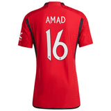 Manchester United Cup Home Authentic Shirt 2023-24 with Amad 16 printing - Kit Captain