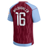 Aston Villa Castore WSL Home Shirt 2023-24 with McLoughlin 16 printing - Kit Captain