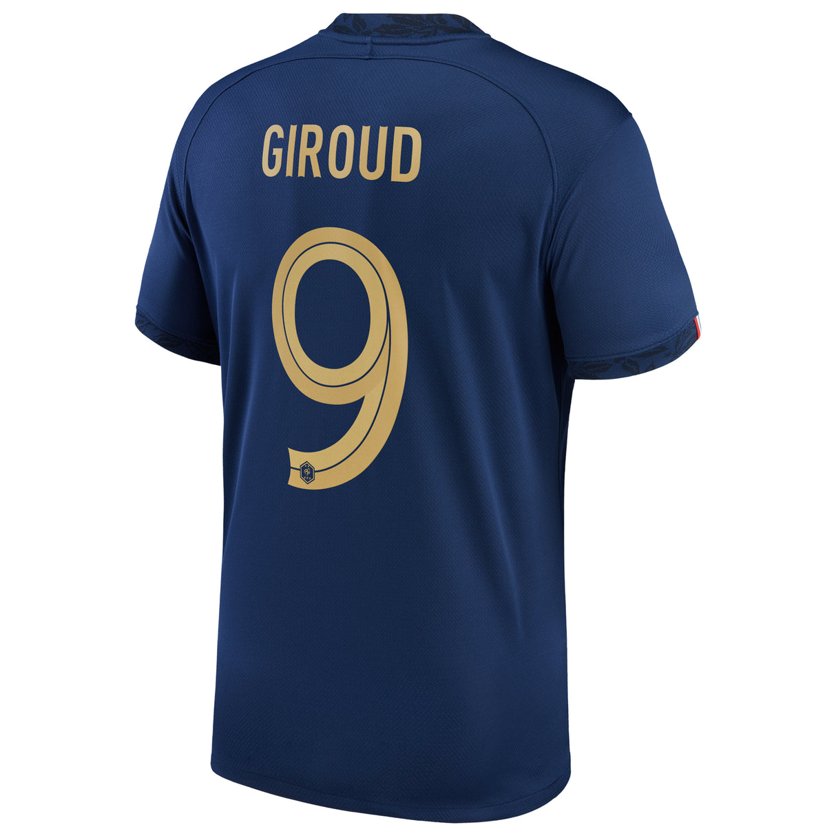 France Home Stadium Shirt 2022 - Olivier Giroud 9 - Kit Captain