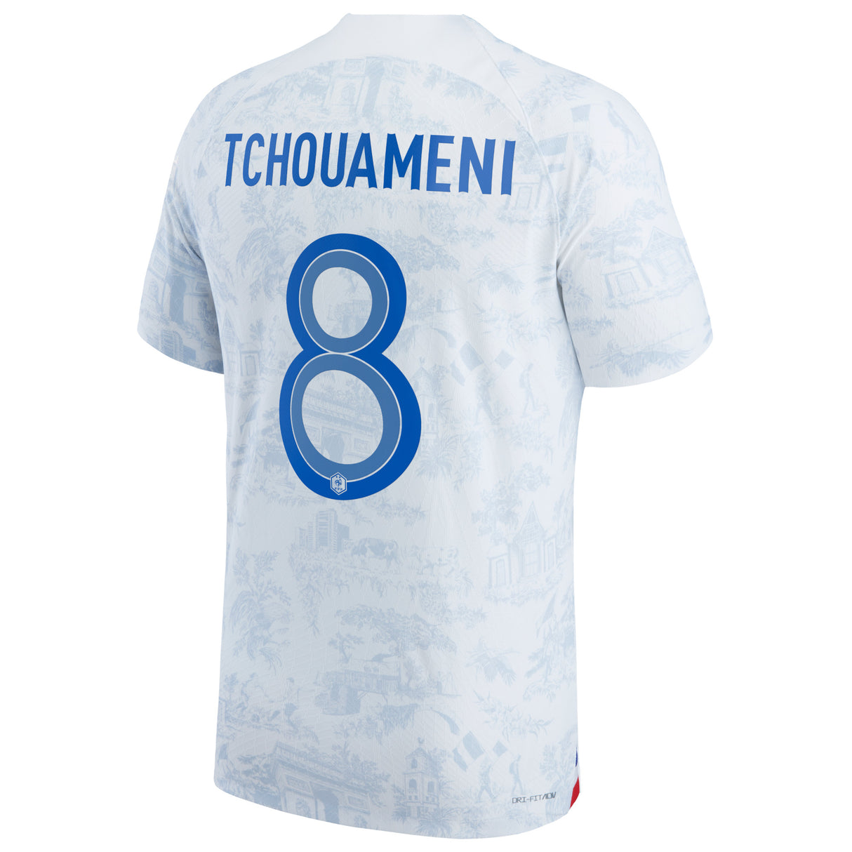 France Away Match Shirt 2022 - Aurélien Tchouameni 8 - Kit Captain