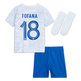 France Away Stadium Kit 2022 - Infant with Fofana 18 printing - Kit Captain