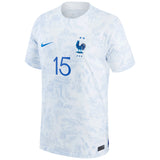 France Away Stadium Shirt 2022 - Marcus Thuram 15 - Kit Captain