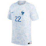 France Away Match Shirt 2022 - Theo Hernández 22 - Kit Captain