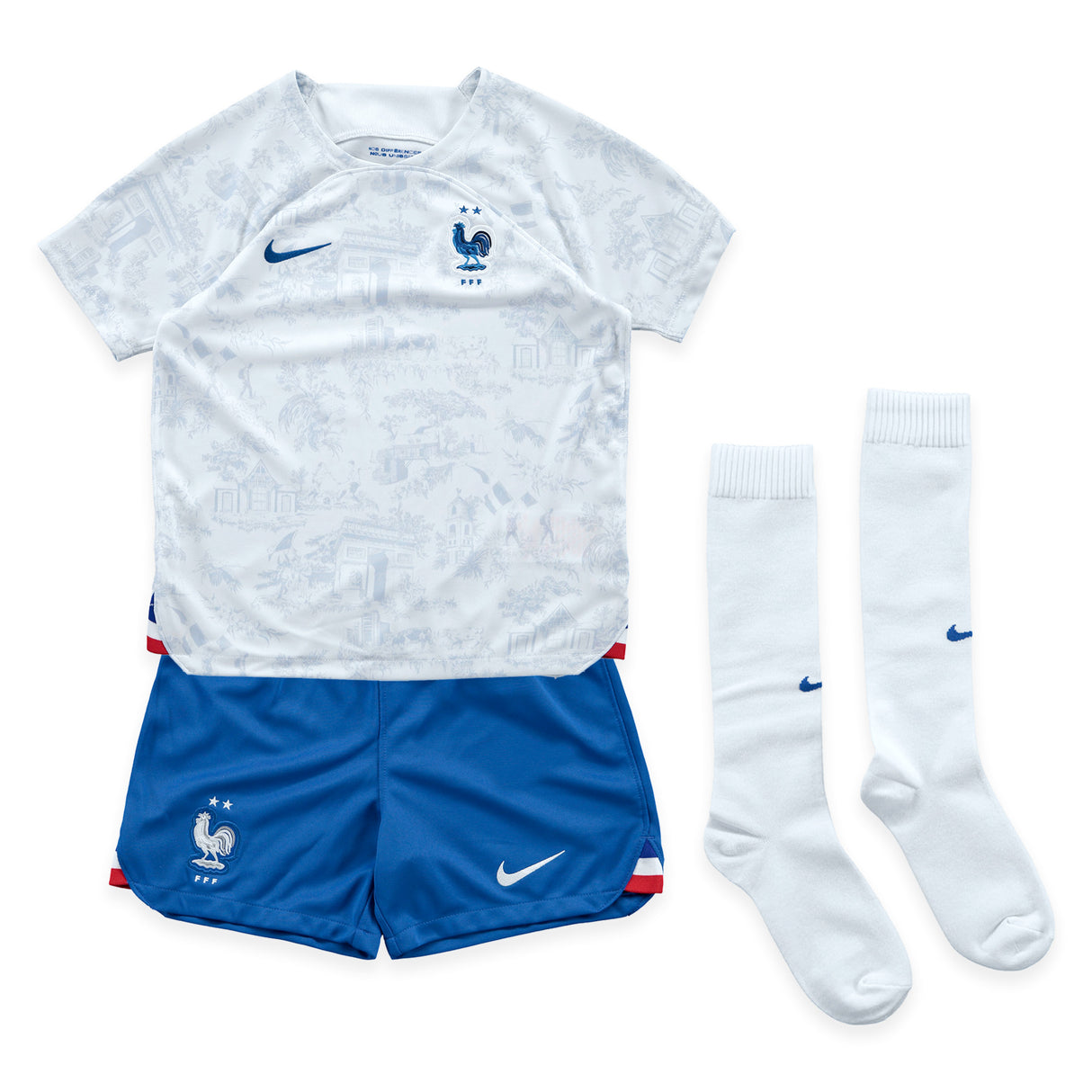 France Away Stadium Kit 2022 - Little Kids - Aurélien Tchouameni 8 - Kit Captain