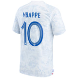 France Away Stadium Shirt 2022 - Kids - Kylian Mbappé 10 - Kit Captain