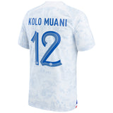 France Away Stadium Shirt 2022 - Randal Kolo Muani 12 - Kit Captain