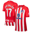 Atlético de Madrid Nike Home Stadium Shirt 2023-24 - Kids with Javi Galán 17 printing - Kit Captain