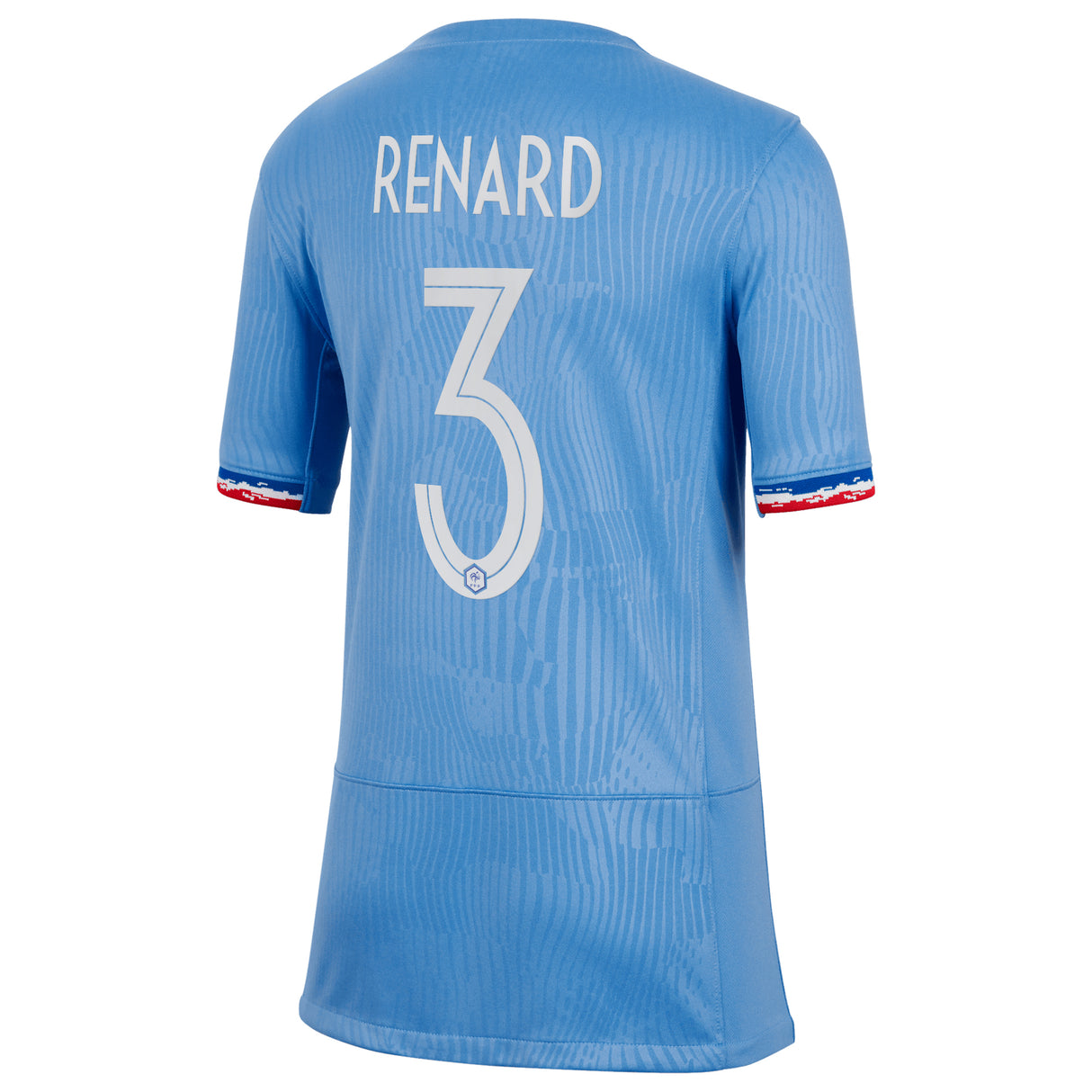 France Women Nike Home Stadium Shirt 2023-24 - Kids with Renard 3 printing - Kit Captain