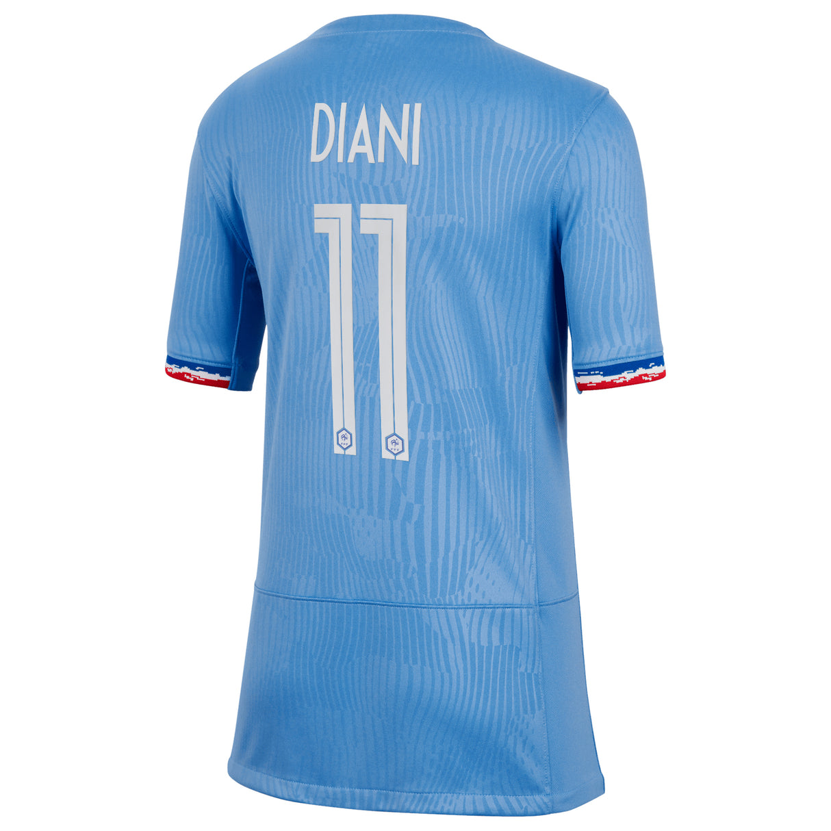 France Women Nike Home Stadium Shirt 2023-24 - Kids with Diani 11 printing - Kit Captain