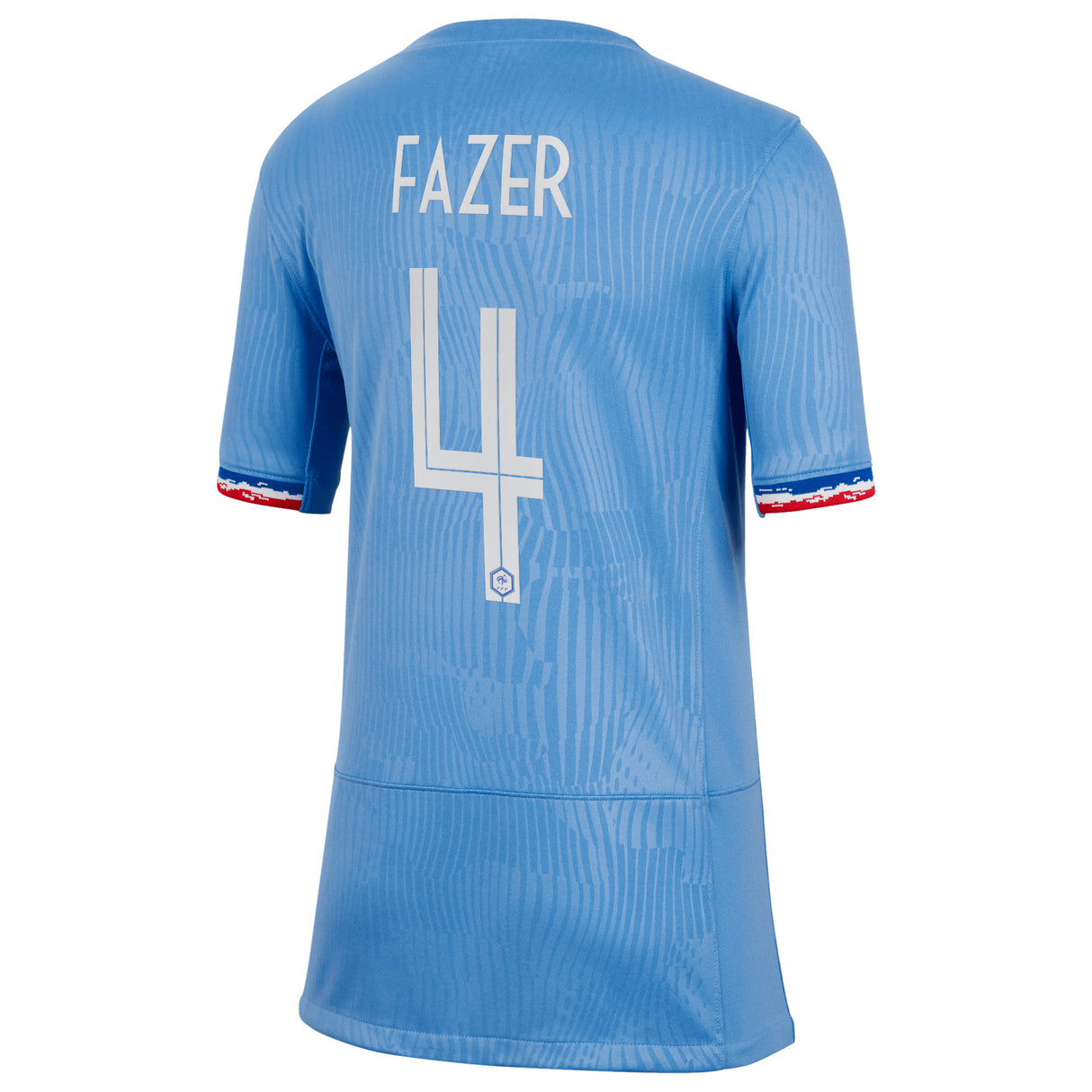 France Women Nike Home Stadium Shirt 2023-24 - Kids with Fazer 4 printing - Kit Captain