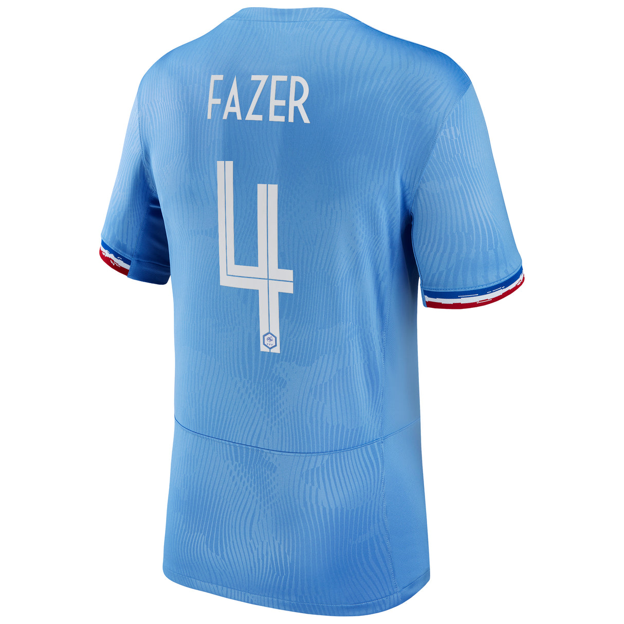 France Women Nike Home Stadium Shirt 2023-24 - Mens with Fazer 4 printing - Kit Captain