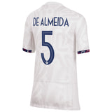 France Women Nike Away Stadium Shirt 2023-24 - Kids with De Almeida 5 printing - Kit Captain