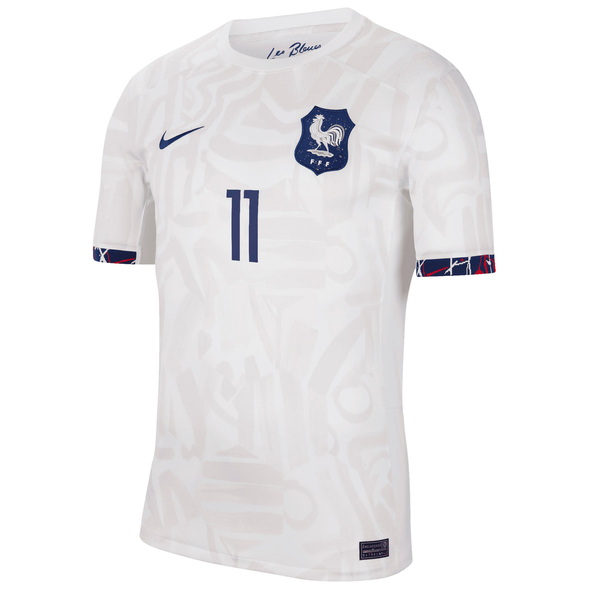 France Women Nike Away Stadium Shirt 2023-24 - Mens with Diani 11 printing - Kit Captain