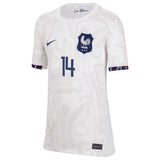 France Women Nike Away Stadium Shirt 2023-24 - Kids with Toletti 14 printing - Kit Captain