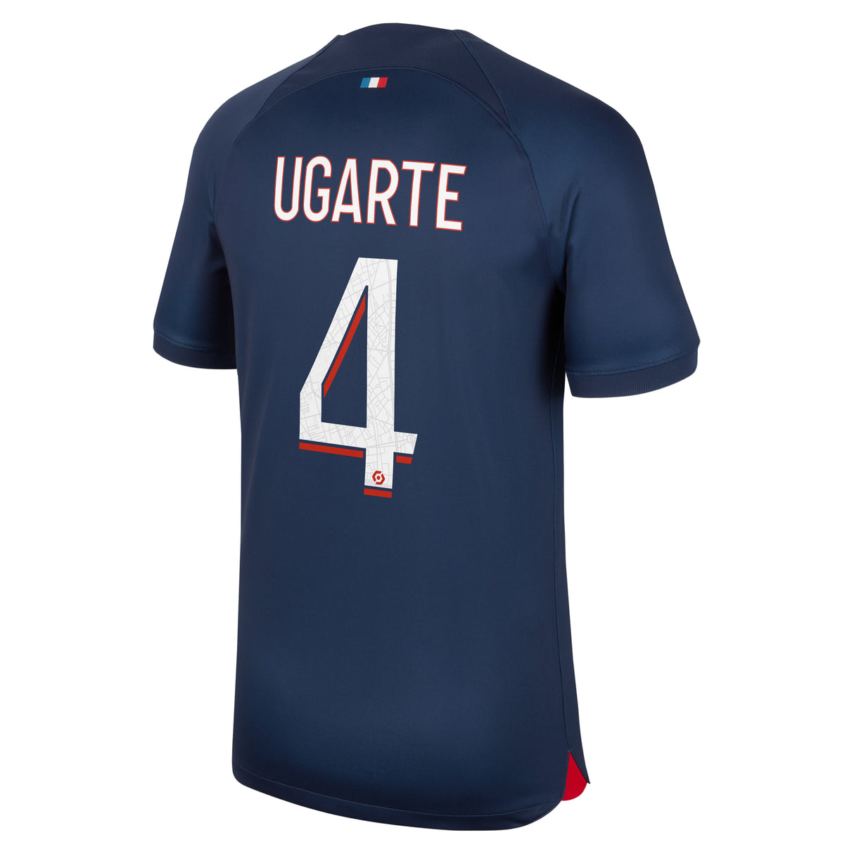 Paris Saint-Germain Nike Home Stadium Shirt 2023-24 with Ugarte 4 printing - Kit Captain