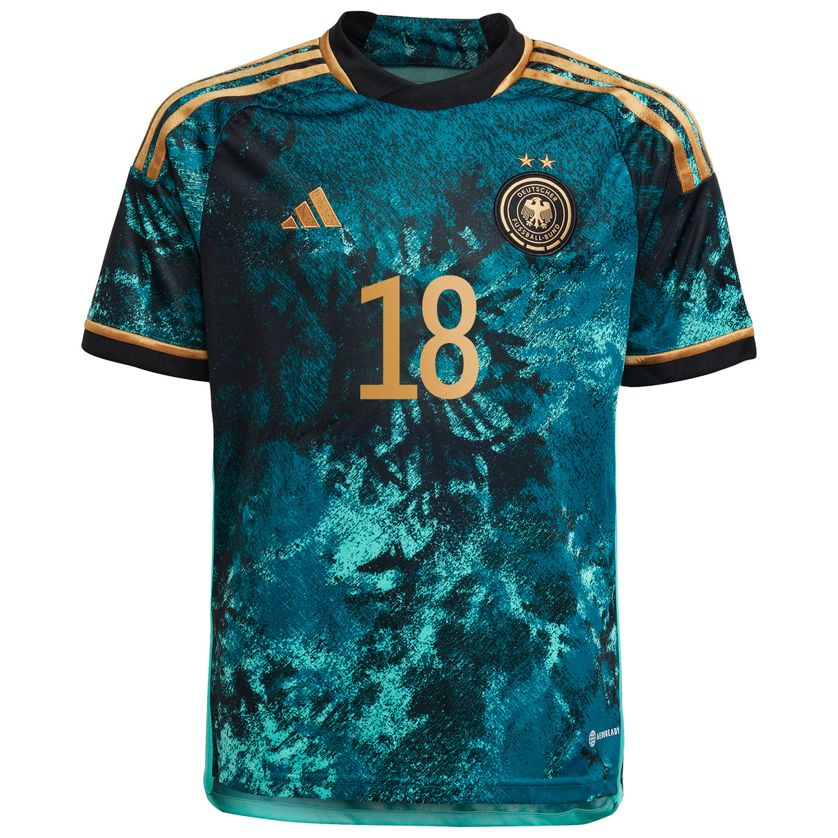 Germany Away Shirt 2023 - Kids with Leupolz 18 printing - Kit Captain