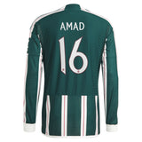 Manchester United Cup Away Authentic Shirt 2023-24 - Long sleeve with Amad 16 printing