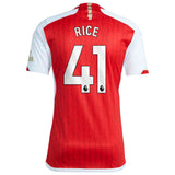 Arsenal adidas Home Shirt 2023-24 with Rice 41 printing - Kit Captain