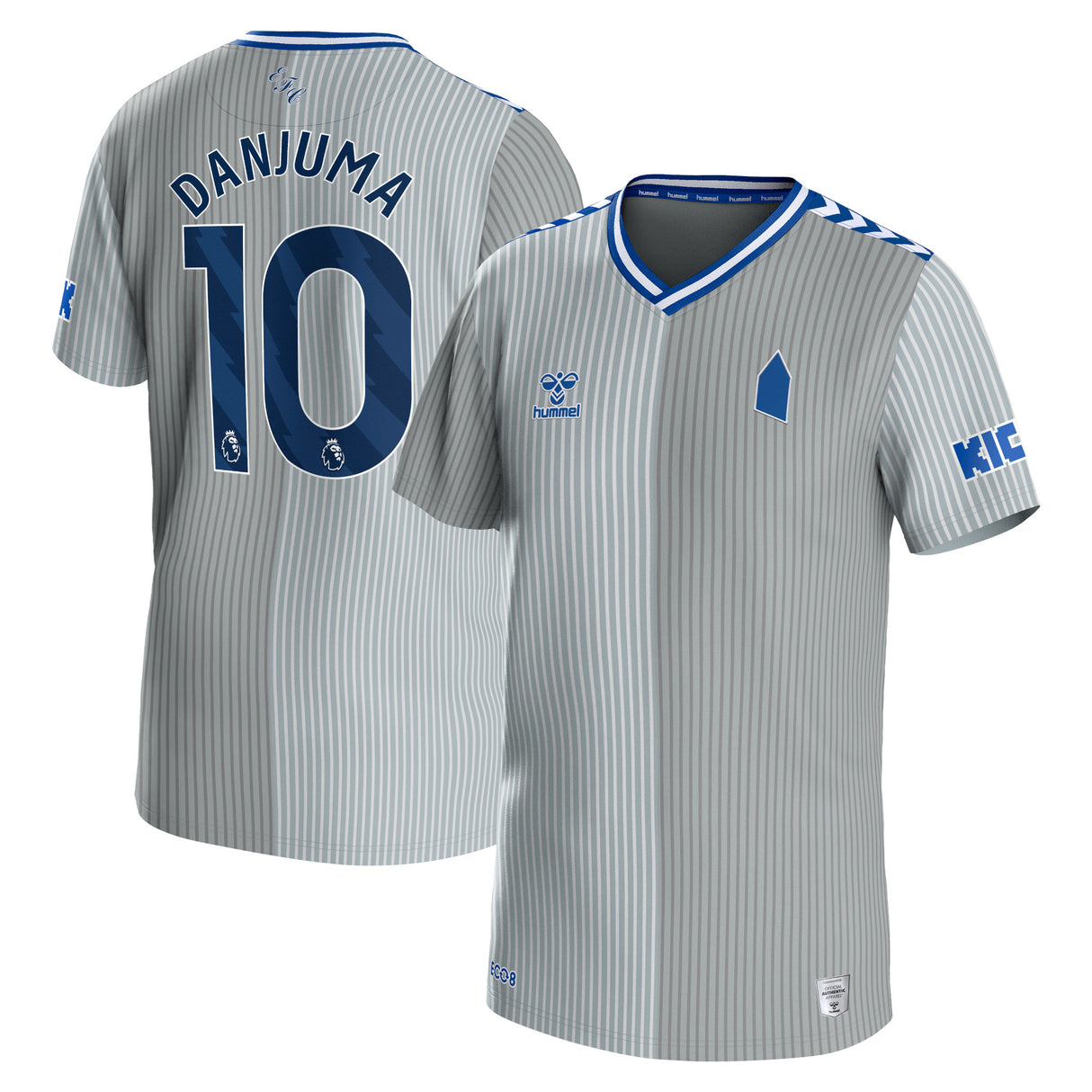 Everton Hummel Third Shirt 2023-24 - Kids with Danjuma 10 printing - Kit Captain