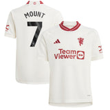 Manchester United EPL adidas Third Shirt 2023-24 - Kids -  With Mount 7 Printing - Kit Captain