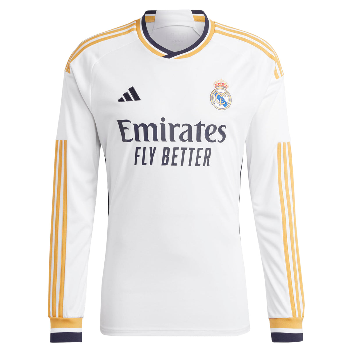 Real Madrid adidas Home Shirt 2023-24 - Long Sleeve with Arda Güler 24 printing - Kit Captain