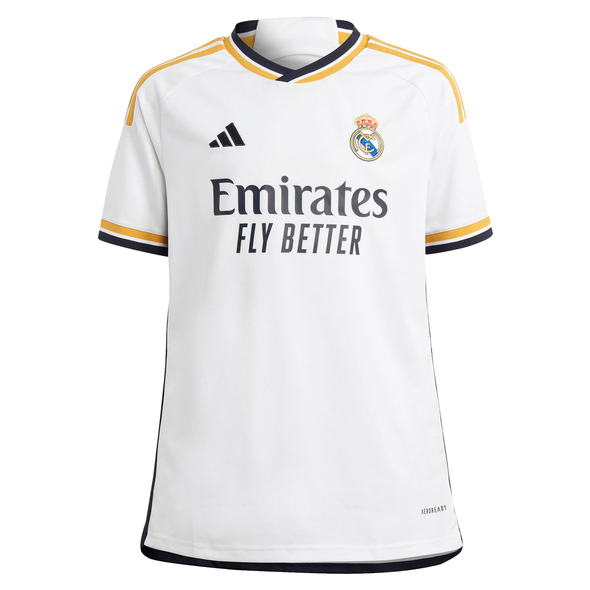 Real Madrid adidas Home Shirt 2023-24 - Kids with Arda Güler 24 printing - Kit Captain