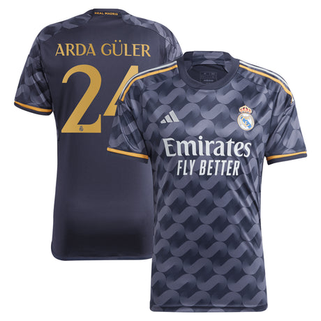 Real Madrid adidas Away Shirt 2023-24 with Arda Güler 24 printing