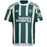 Manchester United EPL Away Shirt 2023-24 - Kids with Højlund 11 printing - Kit Captain