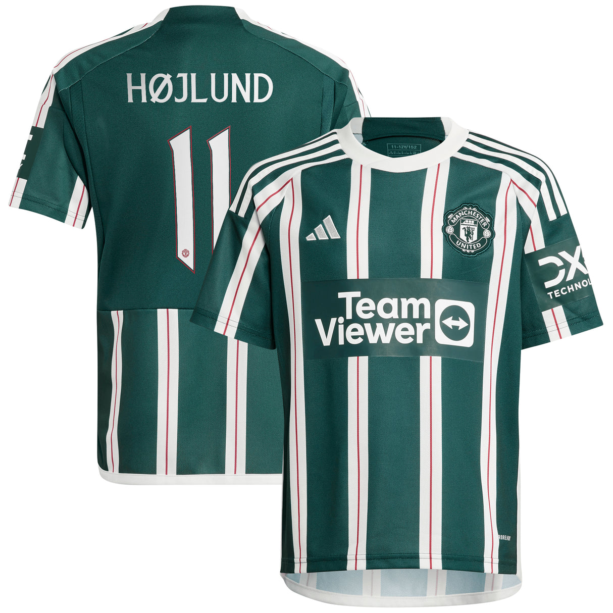 Manchester United Cup Away Shirt 2023-24 - Kids with Højlund 11 printing - Kit Captain