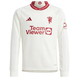 Manchester United Cup Third Shirt 2023-24 - Kids - Long Sleeve with Højlund 11 printing - Kit Captain