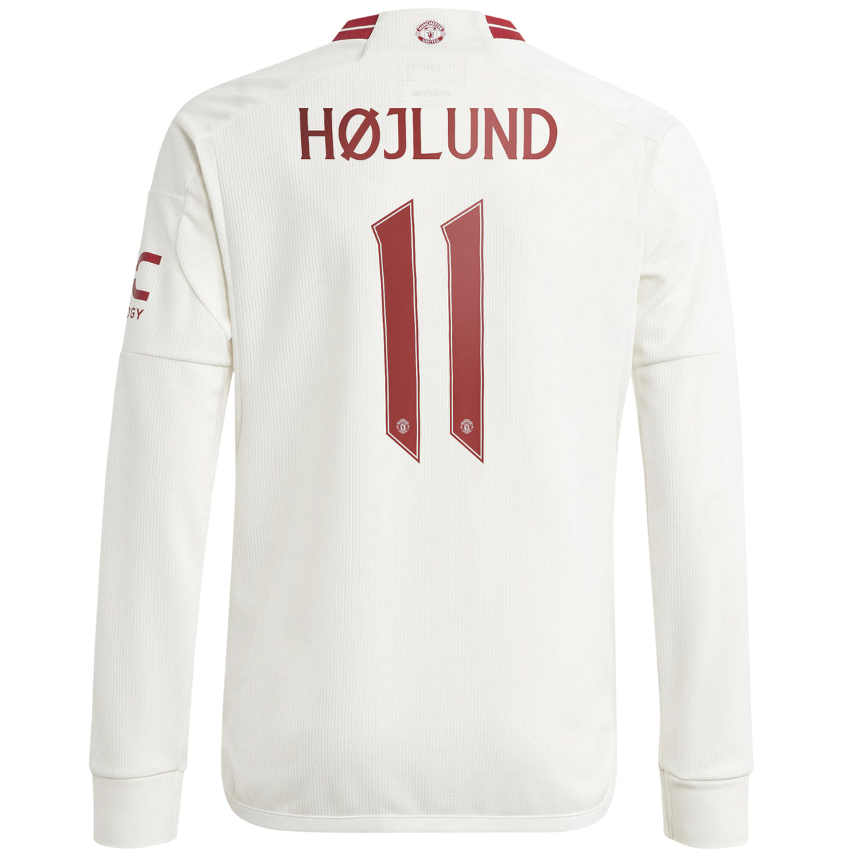Manchester United Cup Third Shirt 2023-24 - Kids - Long Sleeve with Højlund 11 printing - Kit Captain