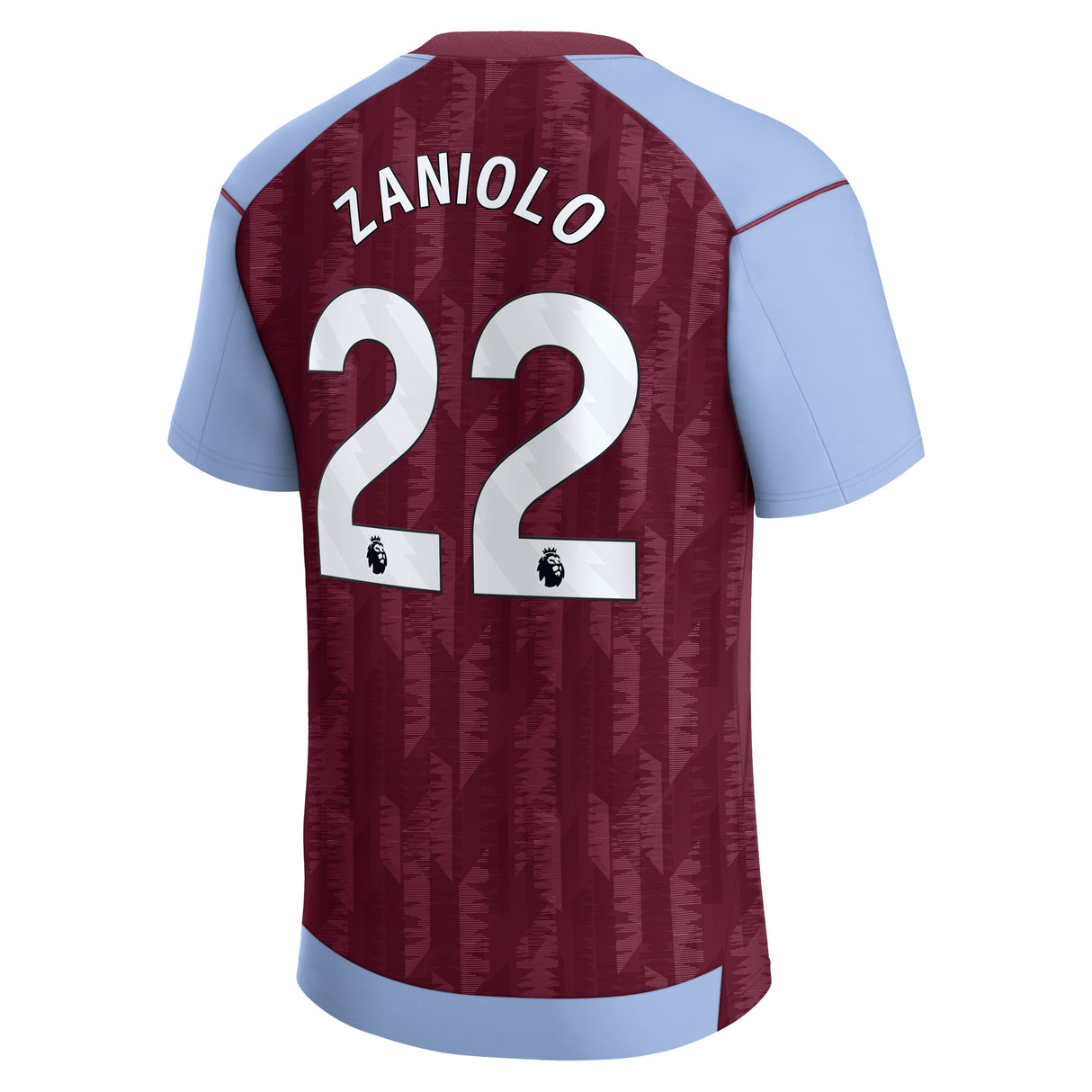 Aston Villa Castore Home Shirt 2023-24 - Kids with Zaniolo 22 printing - Kit Captain