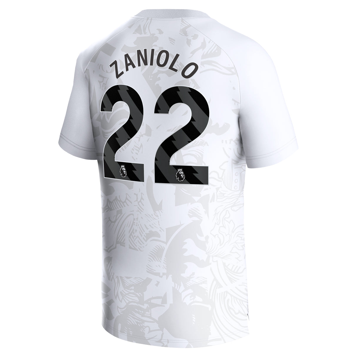 Aston Villa Castore Away Shirt 2023-24 - Kids with Zaniolo 22 printing - Kit Captain