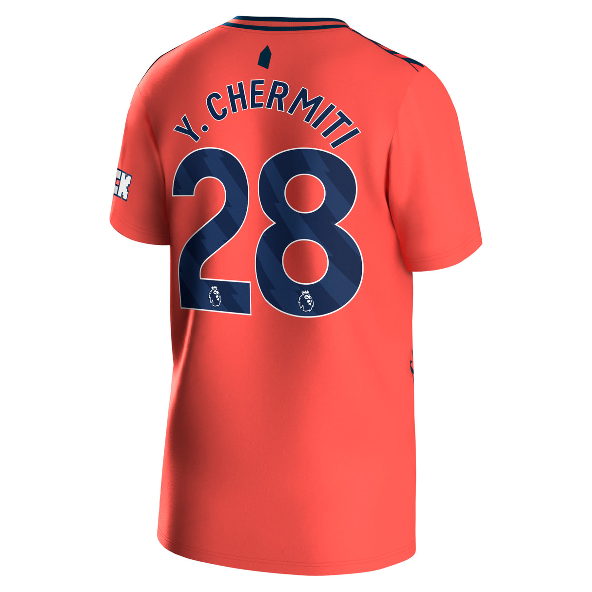 Everton Hummel Away Shirt 2023-24 - Kids with Y. Chermiti 28 printing - Kit Captain