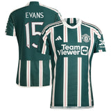 Manchester United Cup adidas Away Authentic Shirt 2023-24 - With Evans 15 Printing - Kit Captain