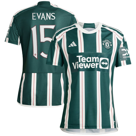 Manchester United Cup adidas Away Shirt 2023-24 - With Evans 15 Printing - Kit Captain