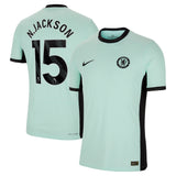 Chelsea Third Vapor Match Shirt 2023-24 with N.Jackson 15 printing - Kit Captain