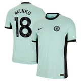 Chelsea Third Vapor Match Shirt 2023-24 with Nkunku 18 printing - Kit Captain