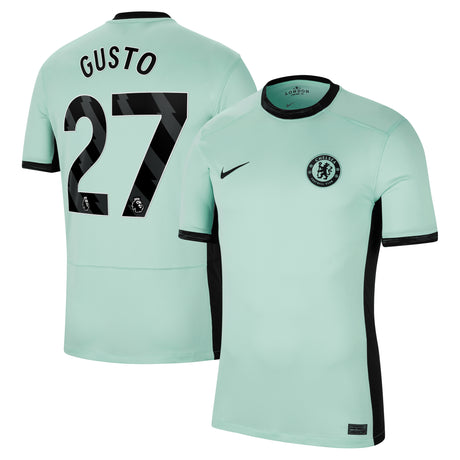 Chelsea Third Stadium Shirt 2023-24 with Gusto 27 printing - Kit Captain