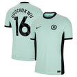 Chelsea Third Vapor Match Shirt 2023-24 with Ugochukwu 16 printing - Kit Captain