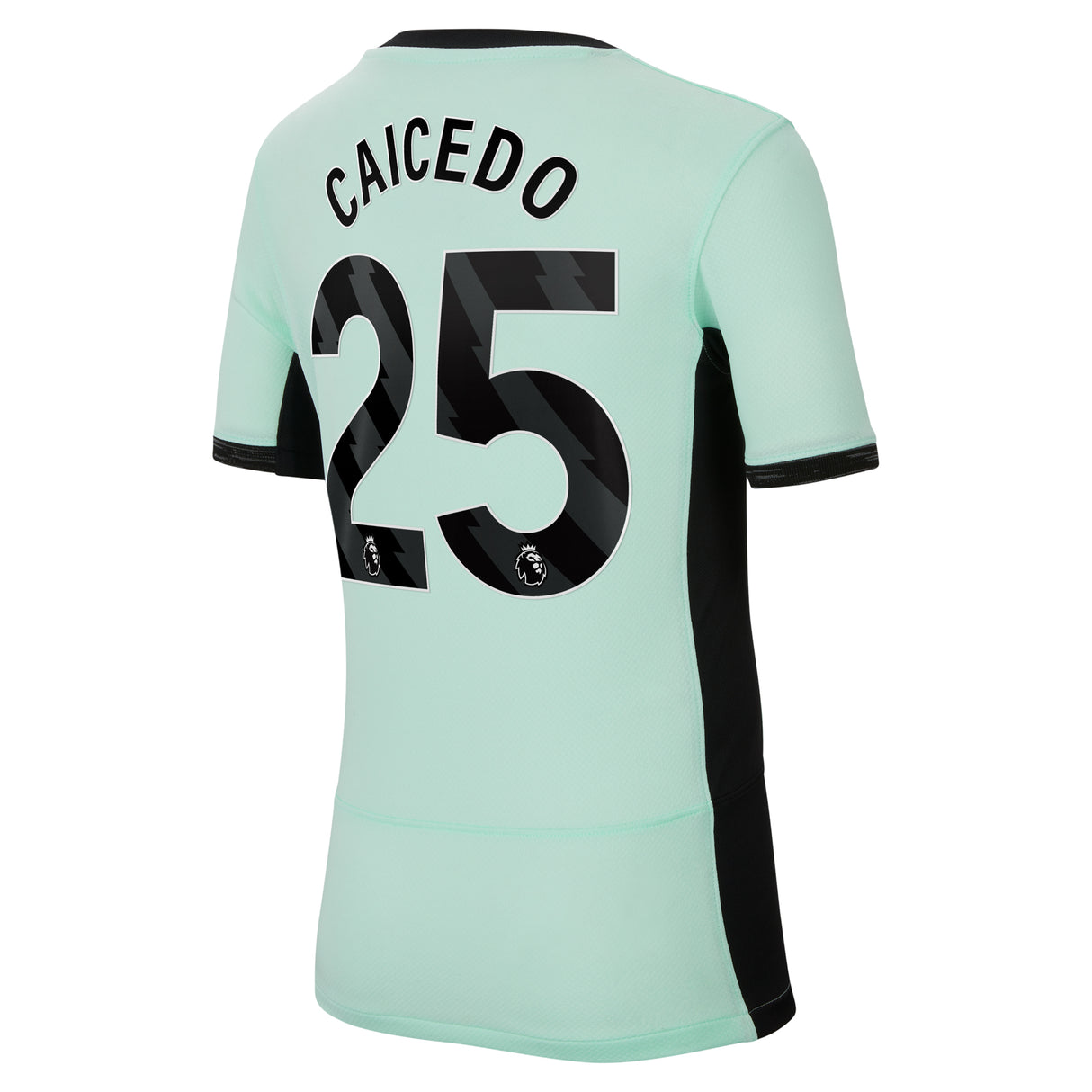 Chelsea Third Stadium Shirt 2023-24 - Kids with Caicedo 25 printing - Kit Captain