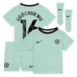 Chelsea Third Stadium Kit 2023-24 - Infants with Ugochukwu 16 printing - Kit Captain