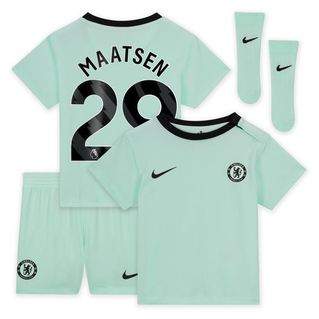 Chelsea Third Stadium Kit 2023-24 - Infants with Maatsen 29 printing - Kit Captain