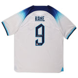 Harry Kane England National Team Autographed 2022-23 White Nike Replica Jersey - Kit Captain