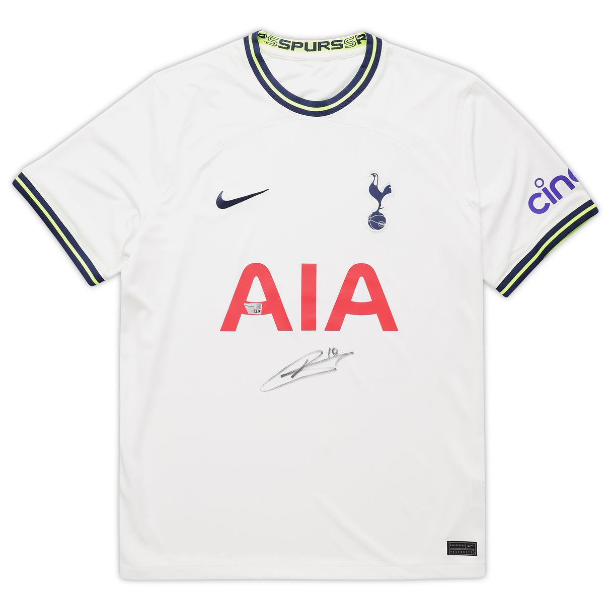 Harry Kane Tottenham Hotspur Autographed 2022-23 White Nike Replica Jersey - Kit Captain