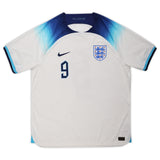 Harry Kane England National Team Autographed 2022-23 White Nike Authentic Jersey - Kit Captain