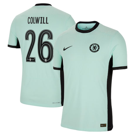 Chelsea Cup Third Vapor Match Shirt 2023-24 with Colwill 26 printing - Kit Captain